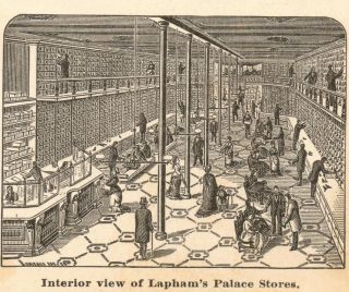 CA 1880s Adv Card Laphams Palace Shoe Store Chicago
