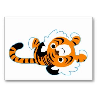 Easy Going Cute Cartoon Tiger ACEO/Business card