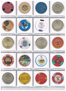 Casino Chips Tokens Collection All Around Las Vegas Nevada A Z Grand