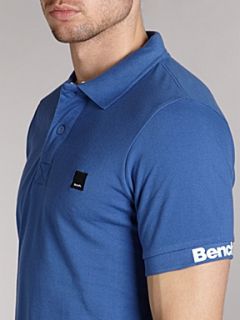 Bench Contrast collar polo shirt Blue   