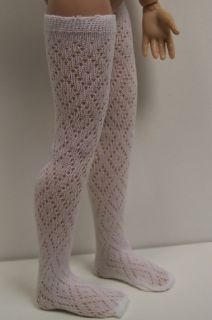 White Thigh Hi Doll Socks for Kish 14 Lark Piper Wren♥