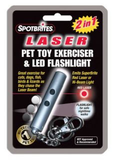 New Pet Toy Exerciser 2 in 1 Laser Pointer Cats Dogs Fish Birds Lots
