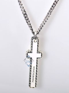 Pianegonda Silver Large Cross Necklace