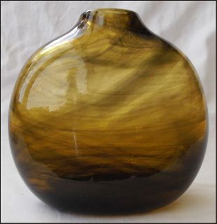 Early Claude Morin French Studio Art Glass Vase 1970