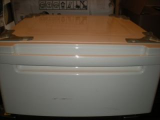 LG Washer Dryer Laundry Pedestal with Storage Drawer White WDP3V