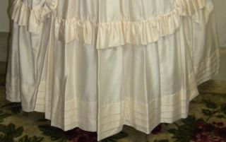 Vintage Laura Ashley Wedding Dress Southern Belle Ball Gown Cream