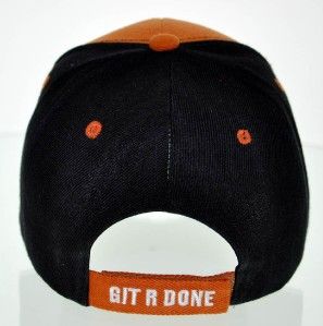 New Git R DONE Larry The Cable Guy Flame Cap Hat Orange