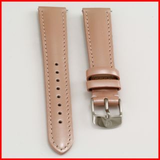 Metallic Patent Leather Watch Strap Band Silver Buckle 16mm