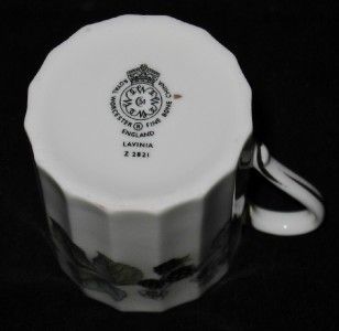 Royal Worcester Lavinia Demitasse Cup Saucer Set