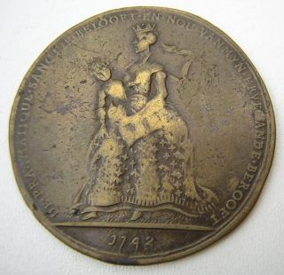 First War of Austrian Succession 1742 Dutch Historic Medal