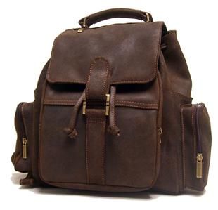 Ledonne Classic Distressed Leather Backpack