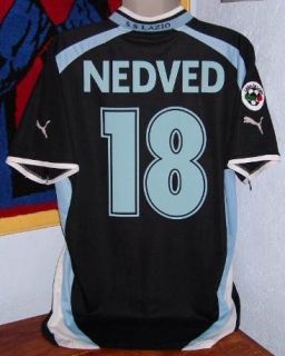 Lazio Centenary 2001 Away Nedved Original Calcio Soccer Jersey