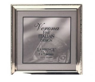 Lawrence Frames 11655 11655 Polished Silver Plate 5x5 Picture Frame