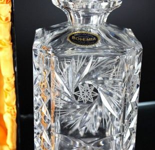 Bohemia Glass Solid Lead Crystal Spirit Decanter
