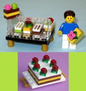 Lego Food Pastry Bakery + Chocolate Cake Party Girl Paradisa Belville
