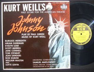 Johnny Johnson Lotte Lenya MGM Yellow Label LP