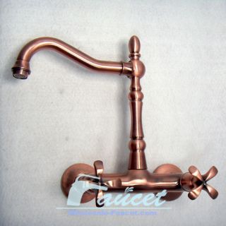 Classice Antique Copper Wall Mounted Kitchen Sink Faucet 5683C