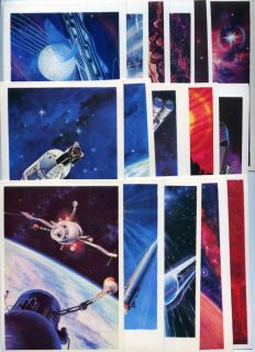 1978 Space Star Ways Leonov Sokolov 32 Postcards