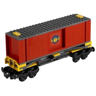 Lego Train City Cargo Freight Container Wagon Railway Town Set from
