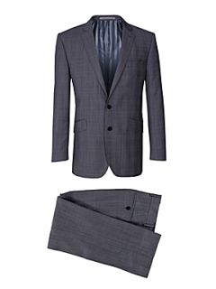 Prince of wales overcheck suit Grey   