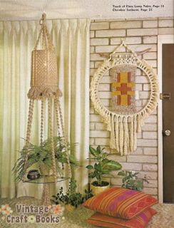macrame today vintage pattern book hanging chair new publisher leisure