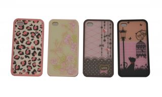 Genuine Ero Travel Street Skin Cover Case Pink Leopard for iPhone 4 4S
