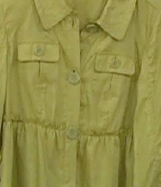 NOTE The actual color of the garment is Light Olive Green as shown in