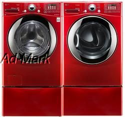 LG Turbowash Steam Washer and Dryer WM3070HRA DLGX3071R
