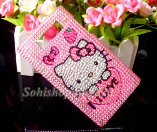 Cute Hello Kitty Bling Crystal Hard Case Cover for LG Optimus L7 P700