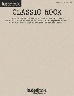 Classic Rock Budget Books Piano Vocal Guitar Song Book