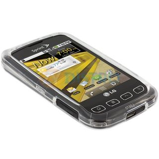 Crystal Clear Hard Case Cover Accessory for LG Optimus s U V