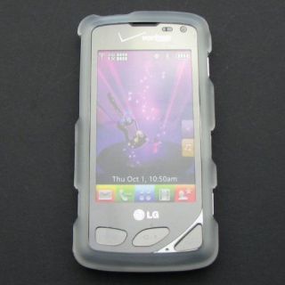 LG VX8575 Chocolate Touch Rubberized Clear Case Cover N