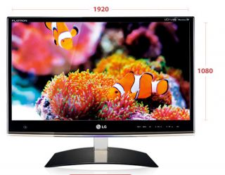 LG Flatron M1950D PN 19 Wide Full HD TV Monitor 2CH Dolby