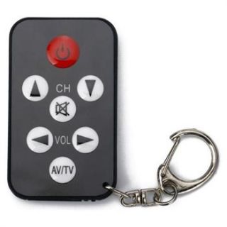 Micro Spy Remote Mini Black 7 Buttons Universal TV Remote Control and