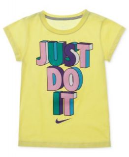 Nike Kids T Shirt, Little Girls Action Swoosh Logo Tee   Kids