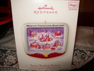 SANTA TRACKING SYSTEM 2007 MAGIC LIGHT AND SOUND CHRISTMAS ORNAMENTS