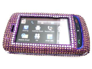 Crystal Faceplate Hard Skin Case Cover LG Xenon GR500 Purple