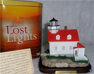 Historical St Croix Me Lighthouse Lost Lighthouses 2001 NIB