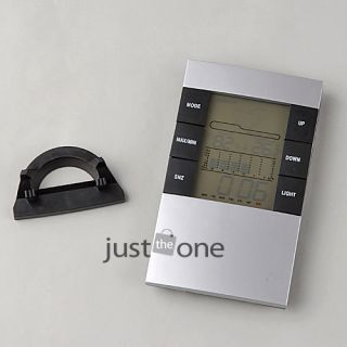 LCD Screen Light Clock Alarm Calendar Digital Themometer Hygrometer