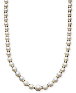 Pearl Necklace, 18 14k Gold Cultured Freshwater Pearl Graduated