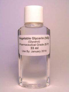 VG Vegetable Glycerin E Liquid E Juice Glycerine Glycerol Pharma Grade