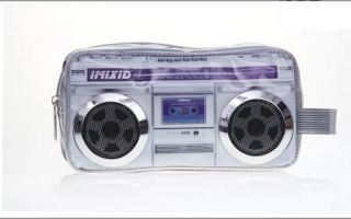 Mixmaster Boombox Cosmetic Bag Case iPod  iPhone Player