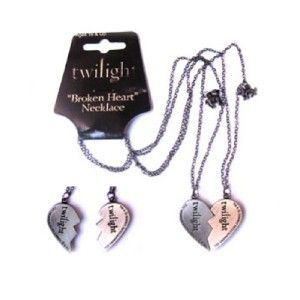 Twilight Jewelry Lion and Lamb Broken Heart Necklace