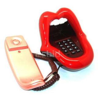 Sexy Lips Mouth Tongue Stretching Corded Desk Home Retro Phone