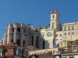 Architecture Monuments Carmo Convent Gothic Church Golden Bronze Medal