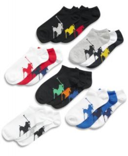 Polo Ralph Lauren Socks, Athletic Big Polo Player Sole Socks 3 Pack