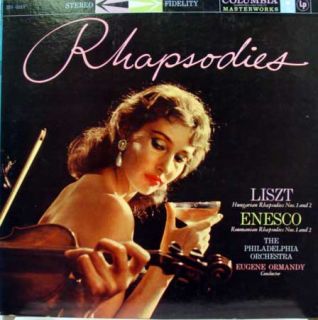 Ormandy Liszt Enesco Rhapsodies LP VG MS 6018 Vinyl Record