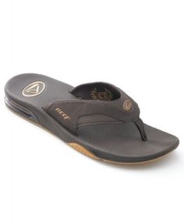 REEF Sandals, Leather Fanning Bottle Opener Thong   Mens Shoes   
