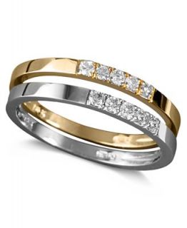 EFFY Collection Diamond Rings Set, 14k Gold and 14k White Gold Diamond