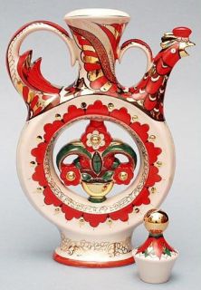 Russian lomonosov Porcelain Wine Decanter Folk Unusual Cockerel NEW